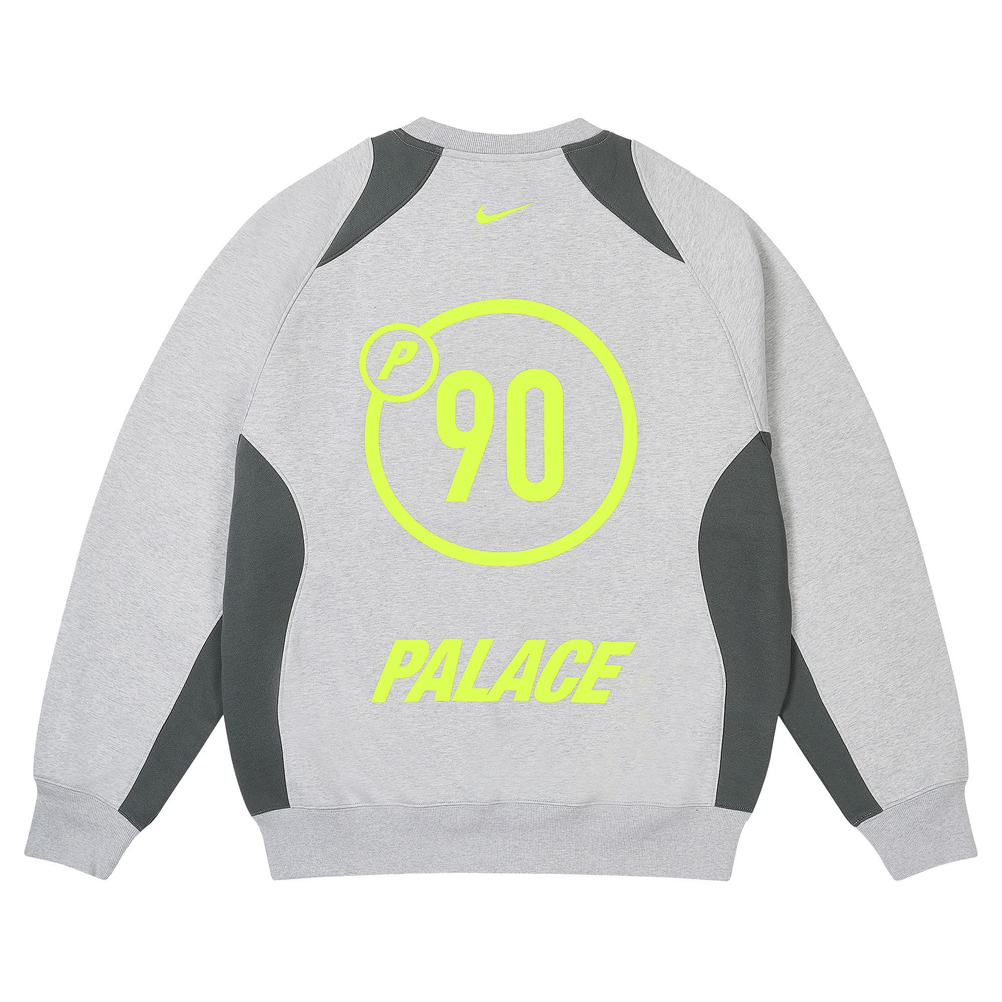 Buy Palace x Nike Total P90 Crew 'Grey Marl' - P29NCS002 | GOAT CA
