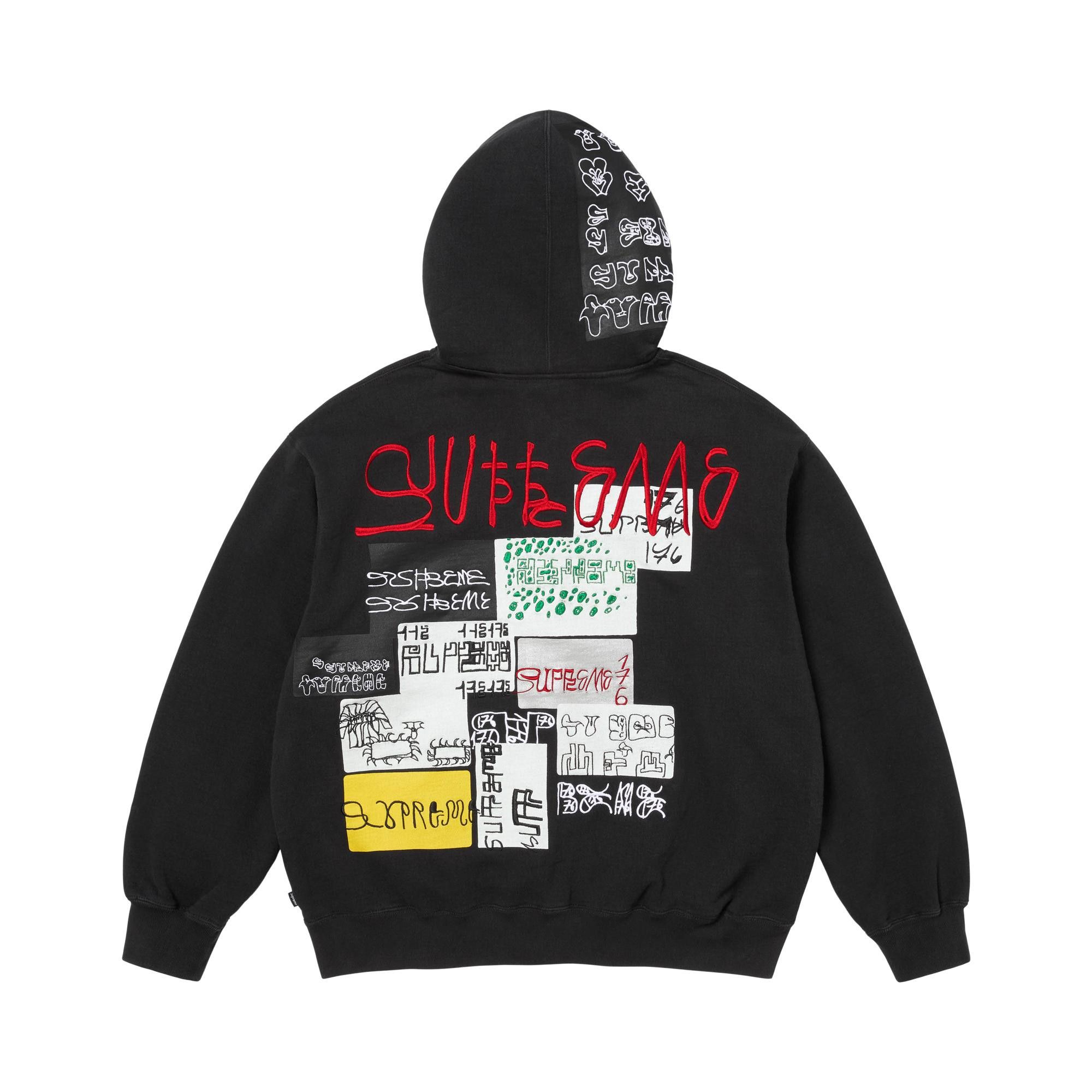 Buy Supreme 176 Zip Up Hooded Sweatshirt 'Black' - FW25SW76 BLACK