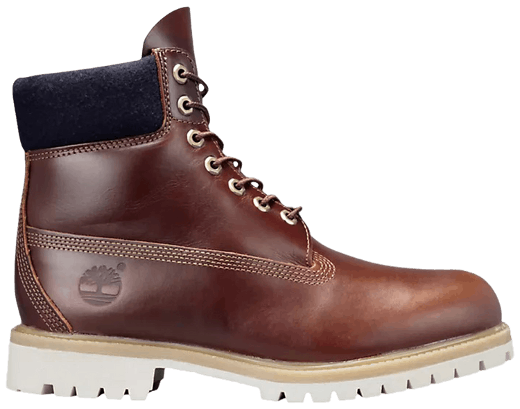 Buy Hainsworth x Timberland 6 Inch Premium Wide 'Chestnut Navy