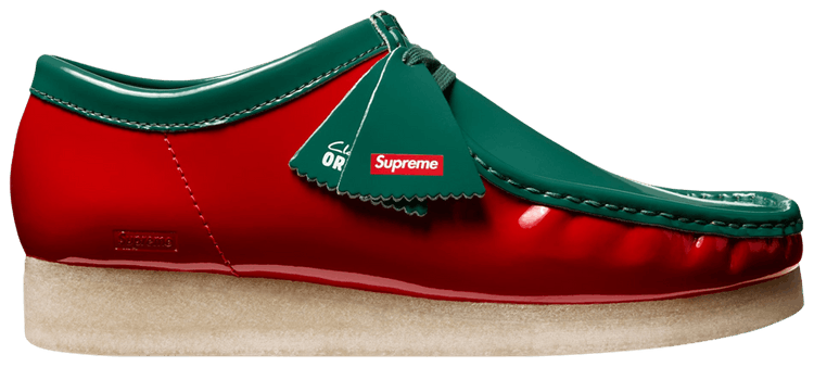 Buy Supreme x Clarks Wallabee 'Patent Leather Pack - Green Red