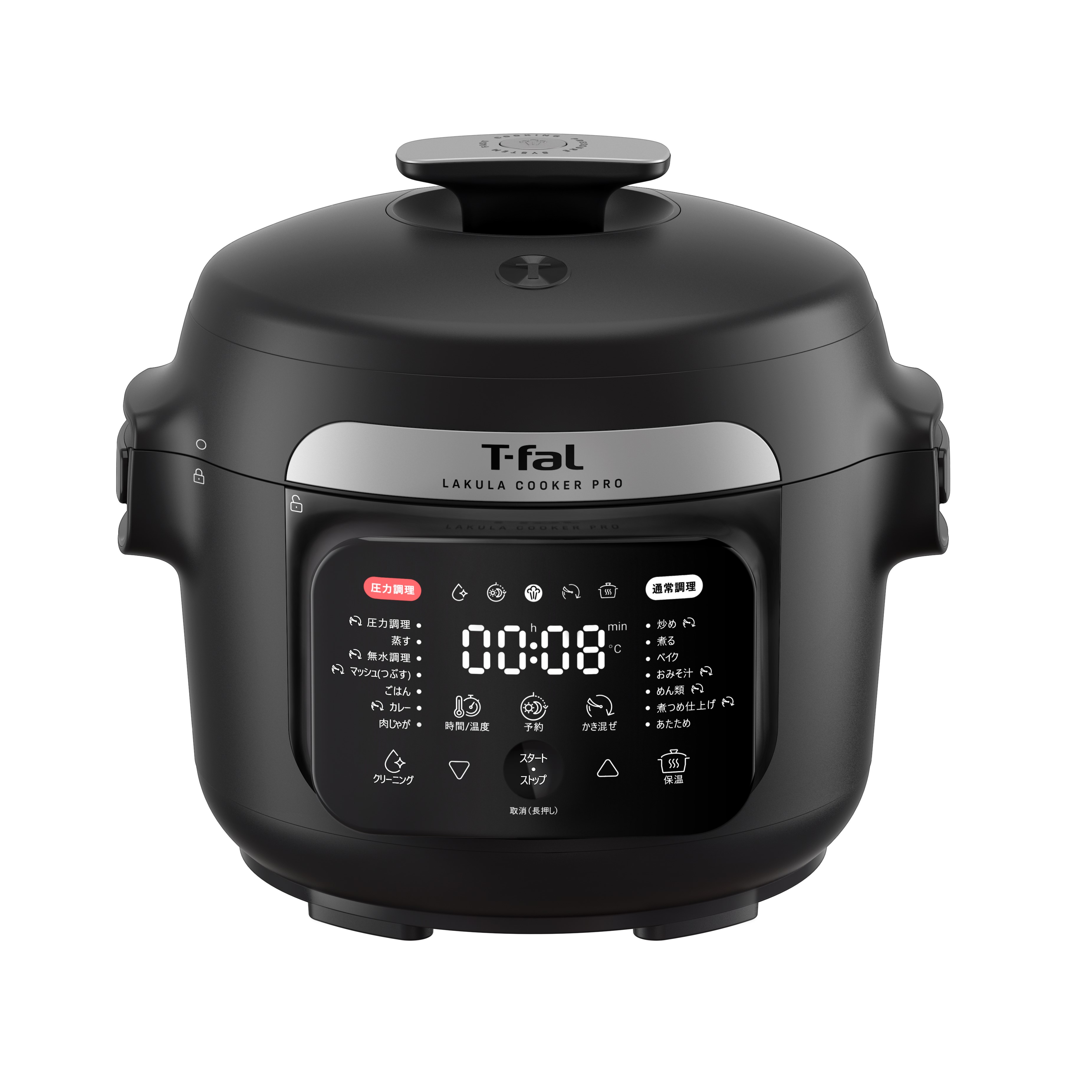 ラクラ・クッカー・プロ 自動調理鍋 ブラック（圧力機能付き・直営店