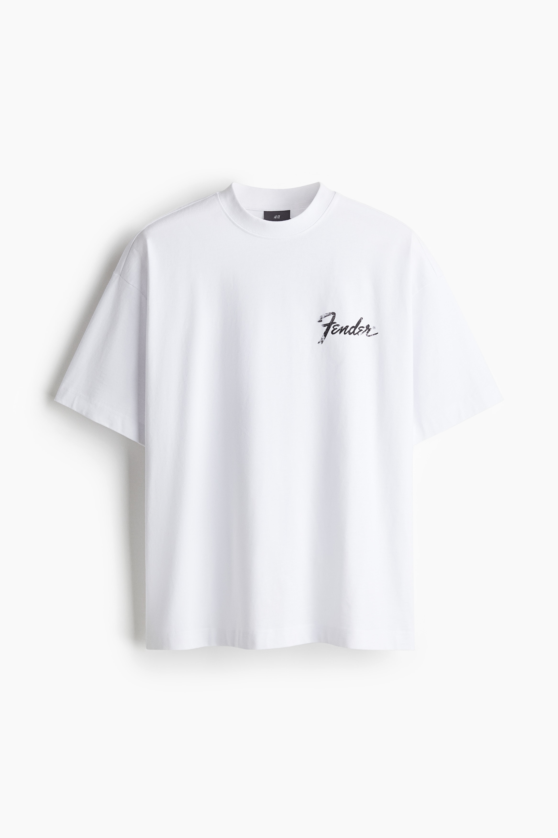 Men's White/Fender Oversized Fit T-shirt | H&M CA