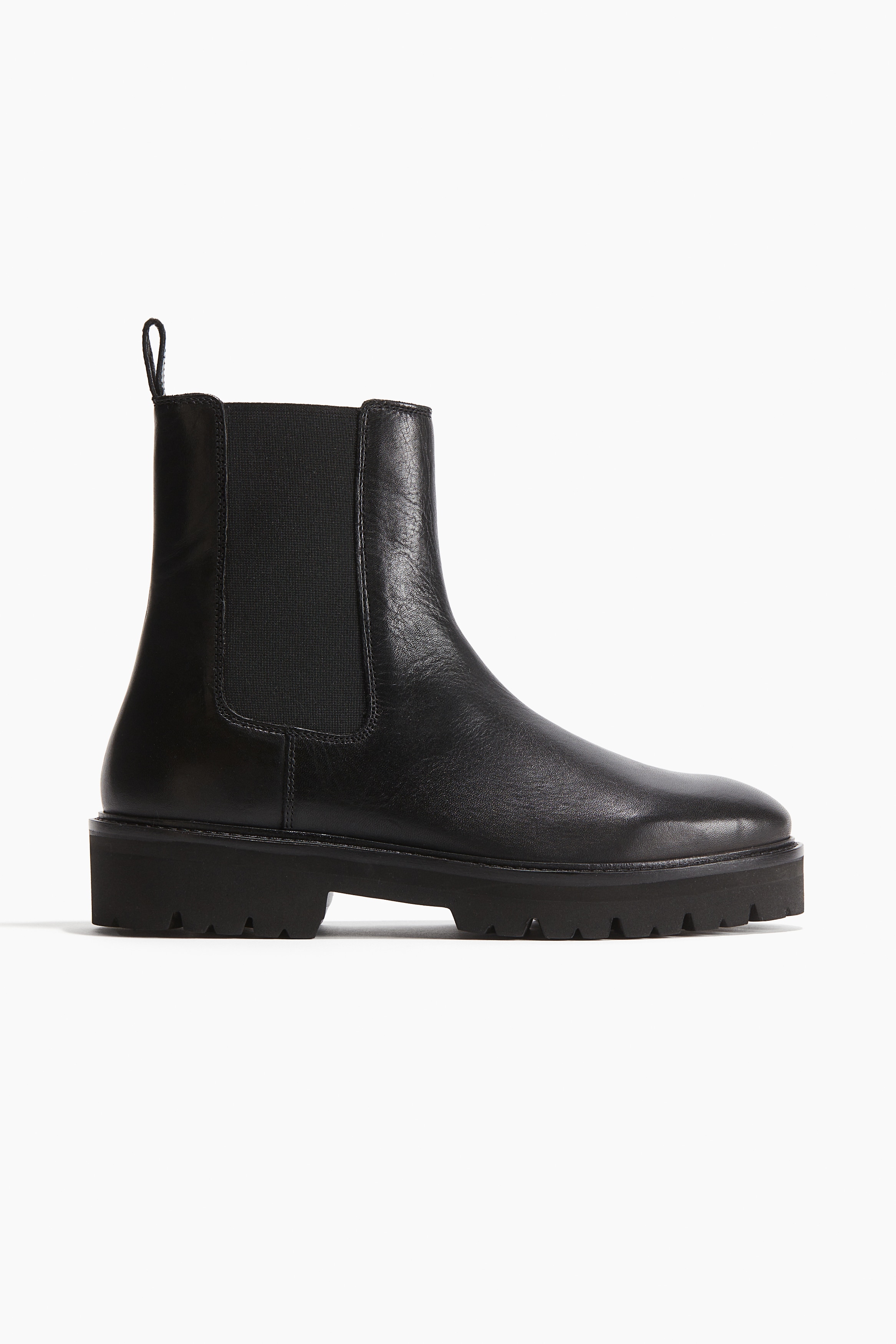 Leather Chelsea Boots - Black - Ladies | H&M US