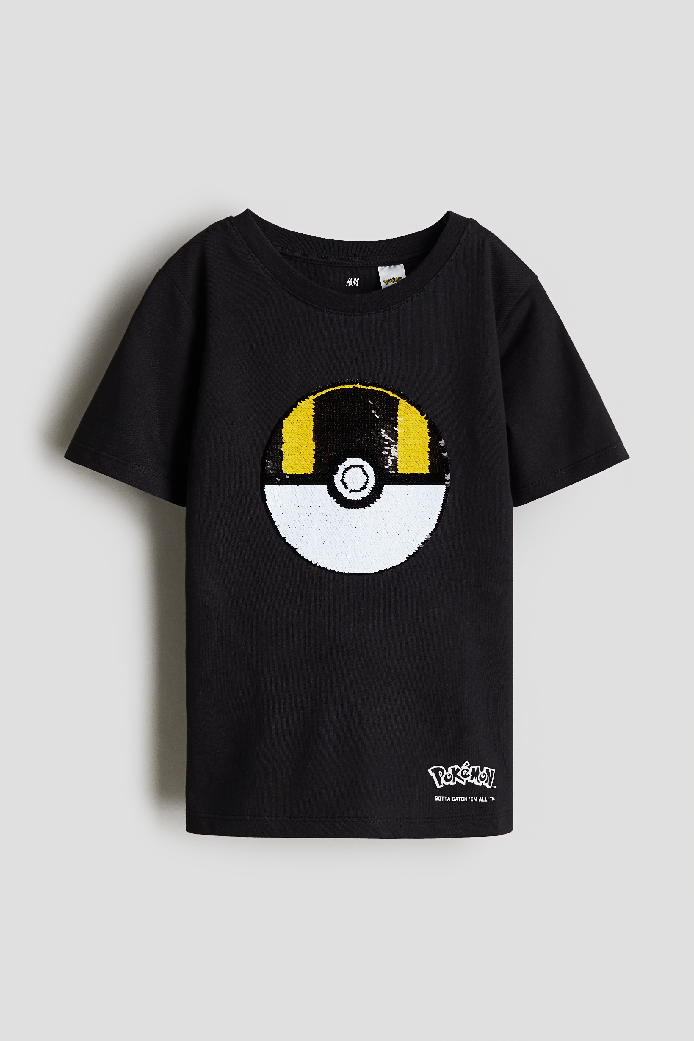 リバーシブルスパンコールTシャツ - ブラック／ポケモン - Kids | H&M JP