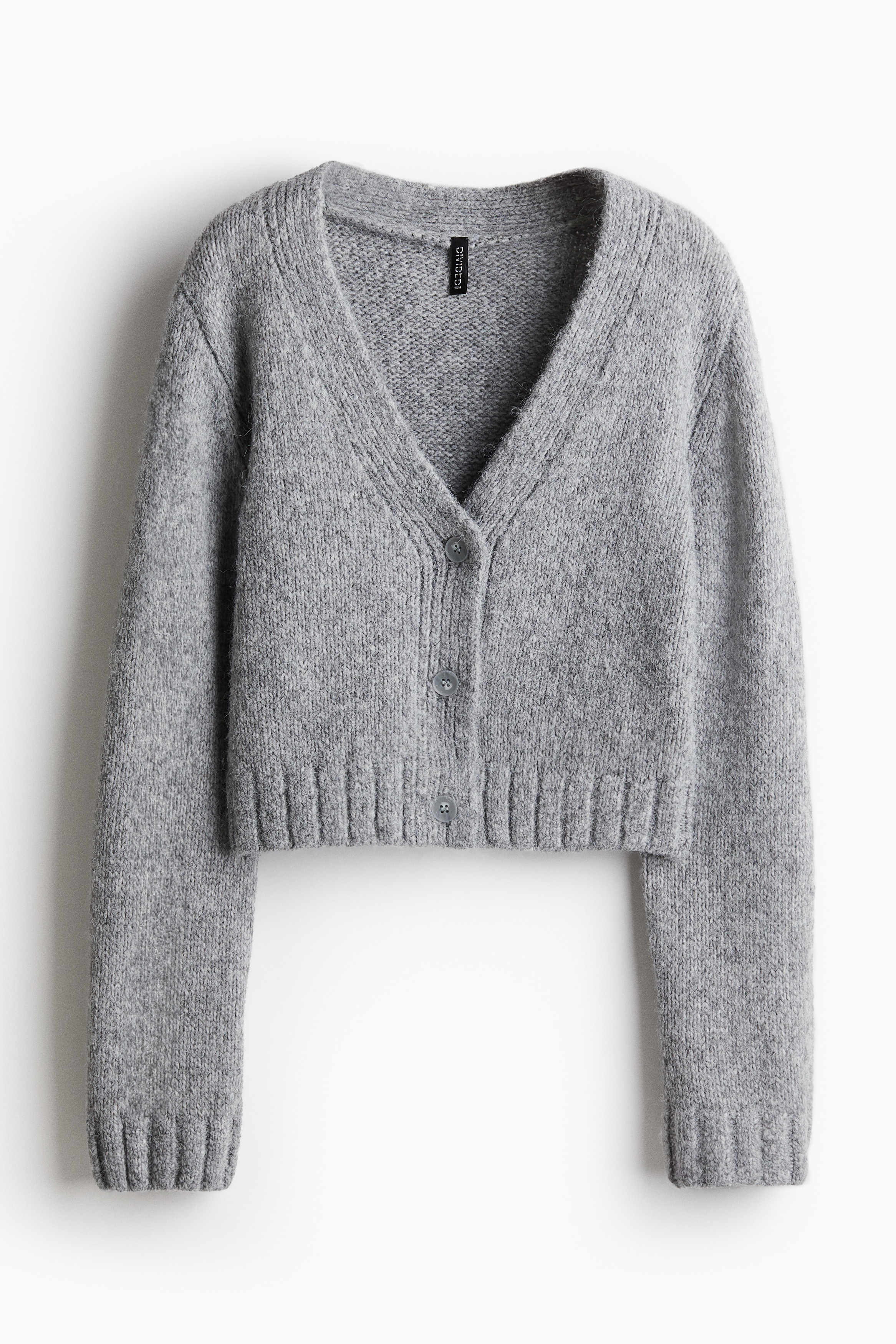 V-Neck Cardigan - Light gray melange - Ladies | H&M US
