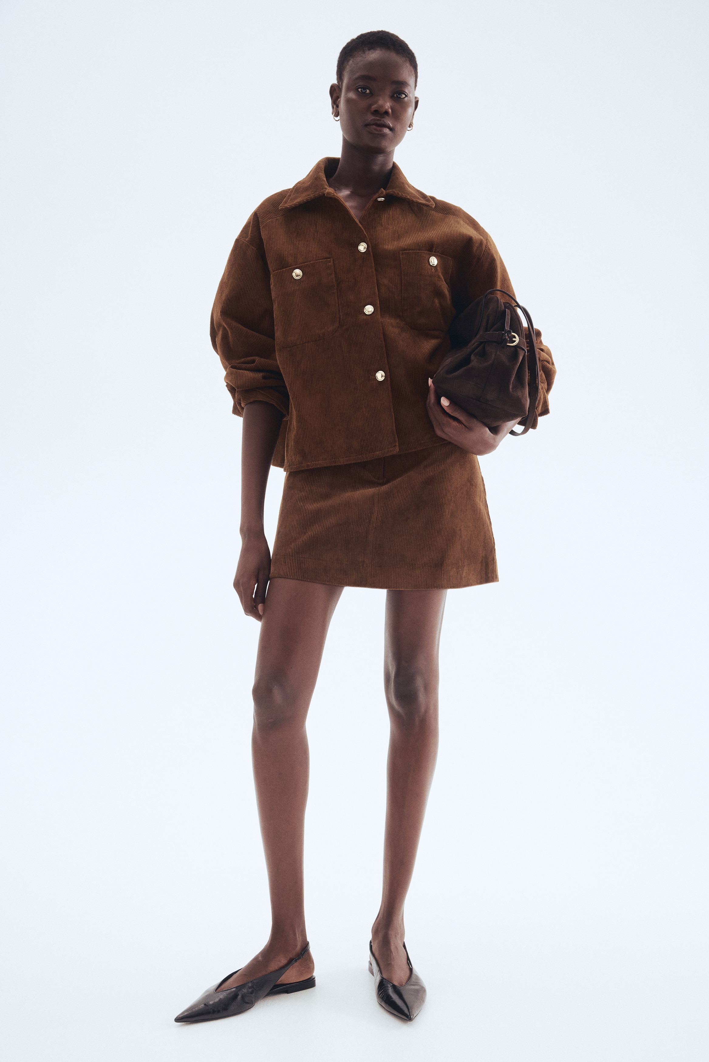 オーバーサイズジャケット - ブラウン - レディース | H&M JP