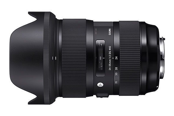 シグマ、世界初のF2通し広角ズームレンズ「24-35mm F2 DG HSM」を発表