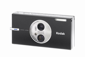 超広角2眼レンズデジカメが710万画素＆高感度に――コダック「V705