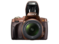 個性派ブラウンも用意、快適性能そのままのお手ごろデジ一眼「α330