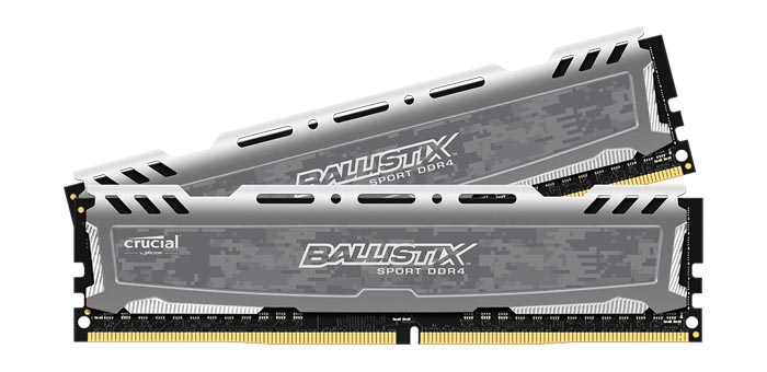 Crucial、DDR4-2400／2666対応のDDR4メモリ「Ballistix」シリーズを