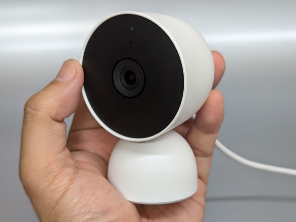 実は見た目よりもはるかにコンパクト！ 「Google Nest Cam」（屋内用