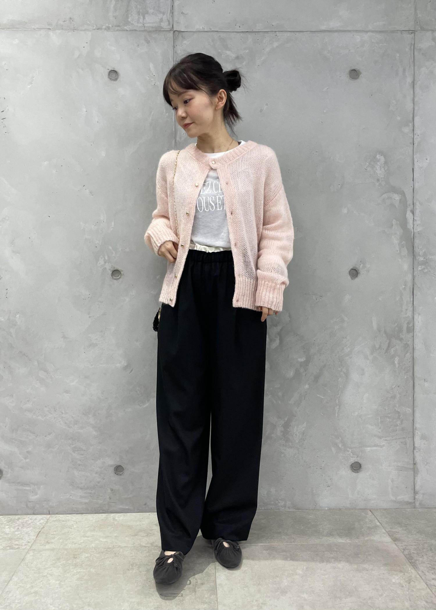 モヘヤのピンクカーディガンコーデ / MIKA / ROPÉ PICNIC ｜J'aDoRe