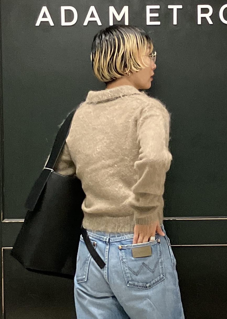 AURALEE モヘアニットポロ / まつむらなおみ / ADAM ET ROPÉ FEMME ｜J