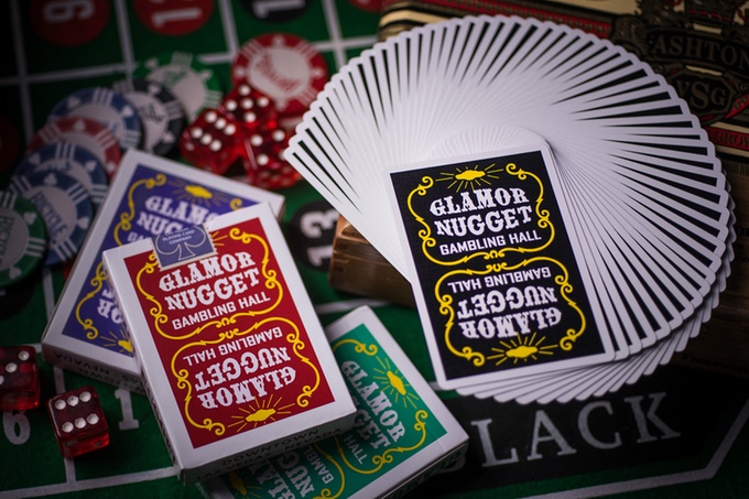 超美品 Golden Nugget 緑 カジノデック ゴールデンナゲット 超美品