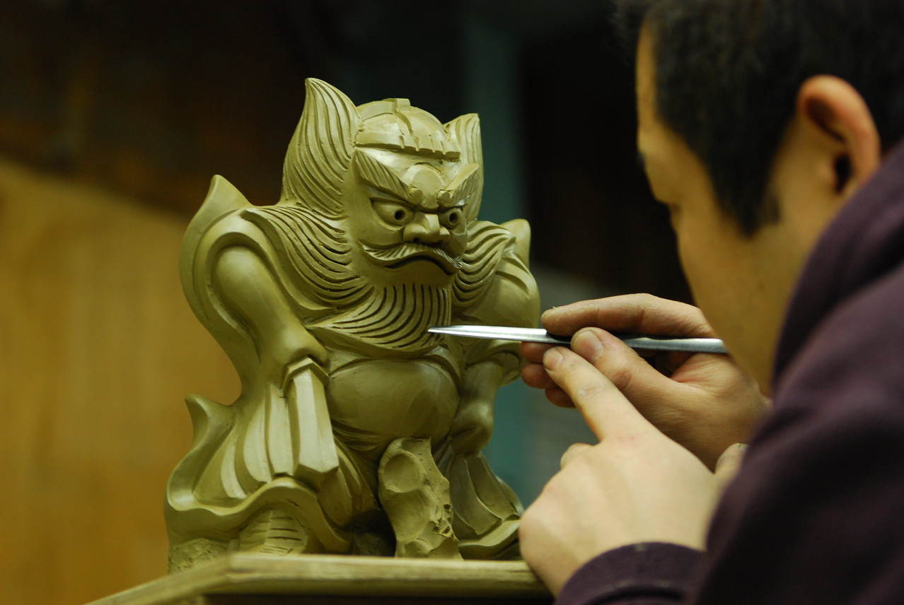 鬼瓦 工芸品 骨董品 魔除け 淡路瓦 雌雄一体 鬼瓦 工芸品 骨董品