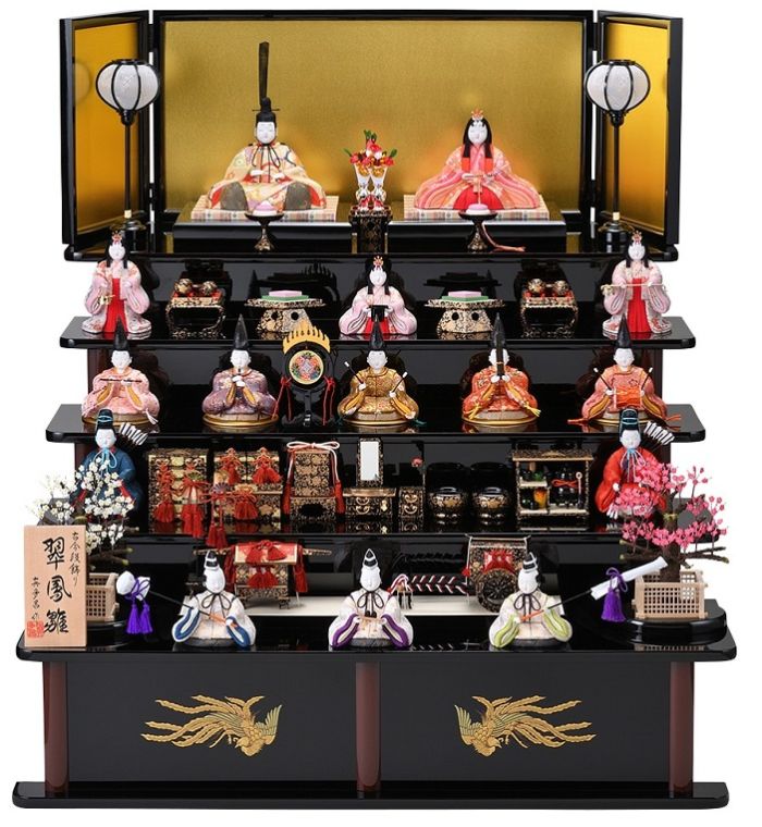 真多呂人形「翠鳳雛15人飾り」 - 伽楠（かなん）