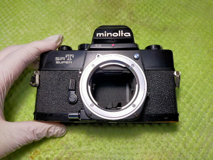 Minolta Srt Superの分解 - フィルムカメラ修理のアクアカメラ