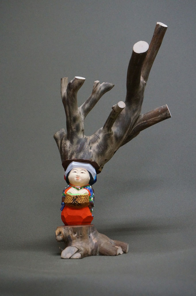 幻の逸品 宇治人形 茶ノ木人形 茶の木人形 根付 根付け 骨董 提げ物 幻