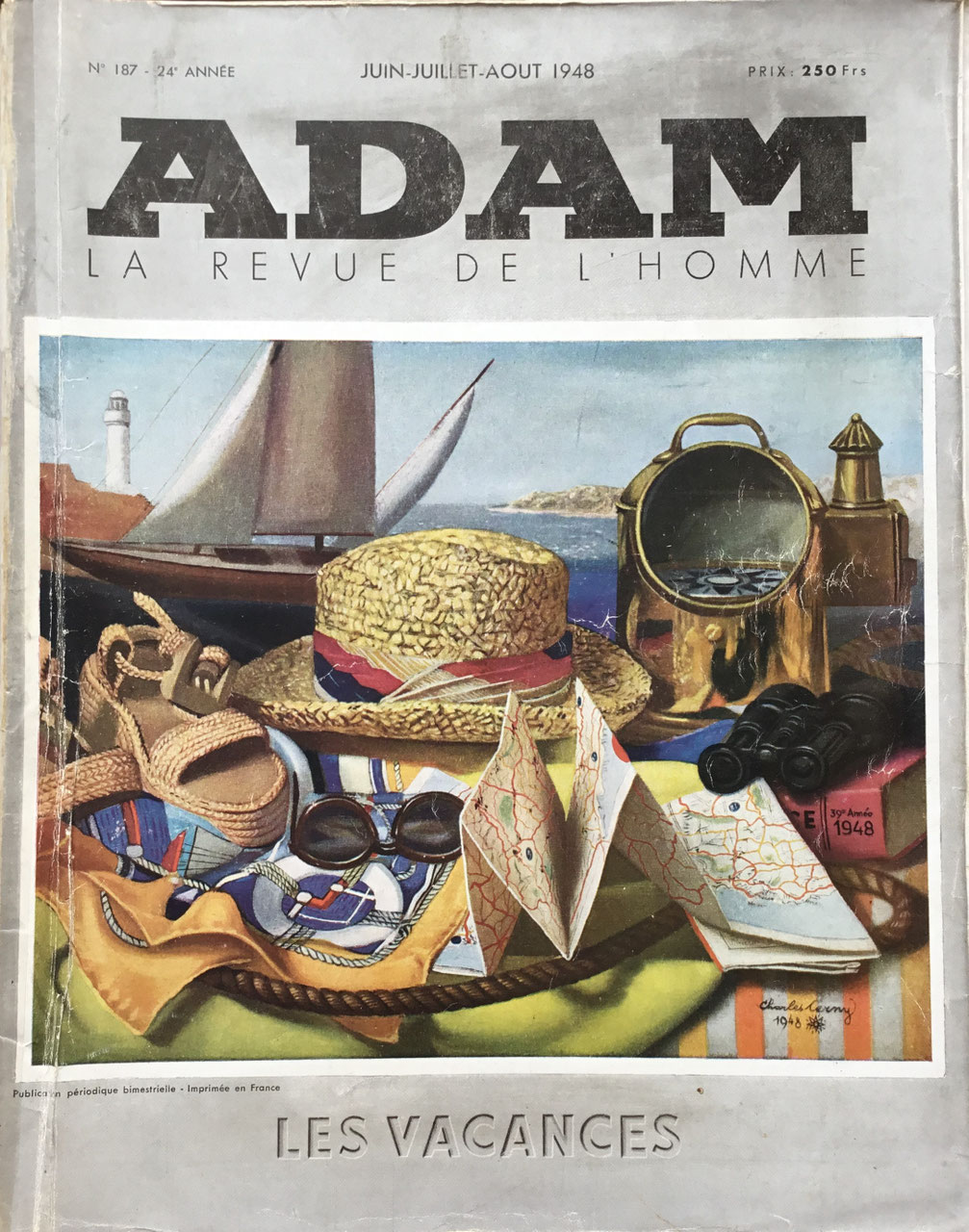 ADAM: La revue de l'homme 1956年3月号 洋書 ADAM: La revue de