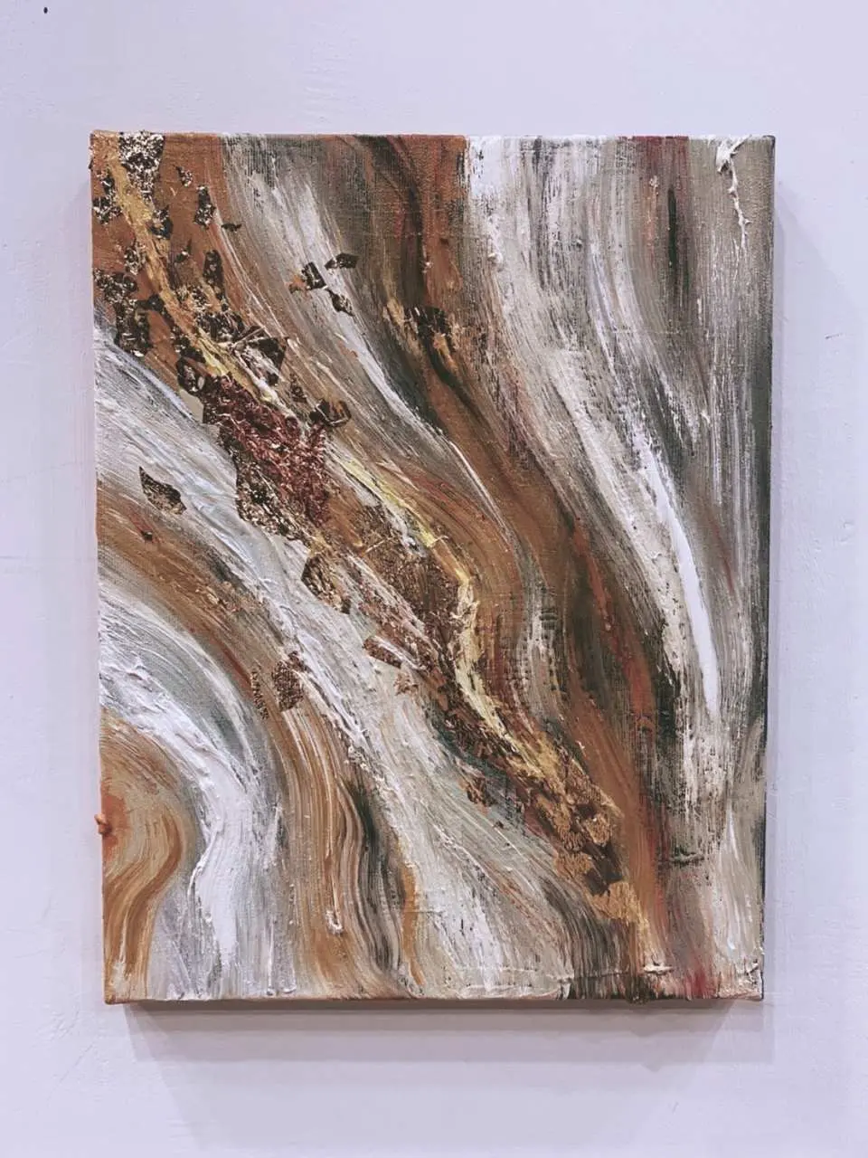 三重新北｜金箔抽象化｜アクリル絵の具創作体験｜ 1名様からツアー催行