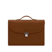 LUCRIN レザー ブリーフケース – シングルガセット & 15インチPC対応