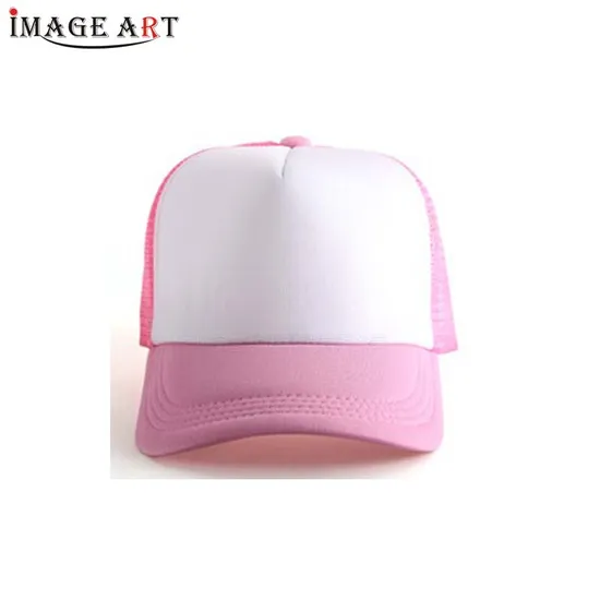 Cheap Blank Advertisement Cap for Sublimation Printing (Pink Color