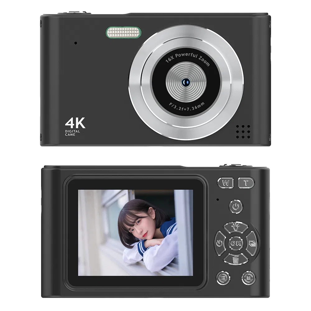H15 2.4' IPS Digital Camera - HD Photo & Video, CCD Sensor (Black