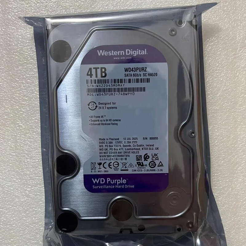 Western Digital Wd43purz Purple 4tb SATA HDD Surveillance CCTV