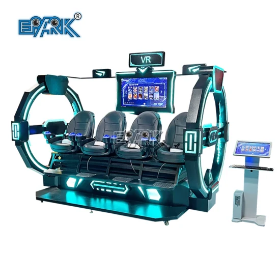 4 Seats Game Project 9d Virtual Reality Cinema Vr Motion Chair for