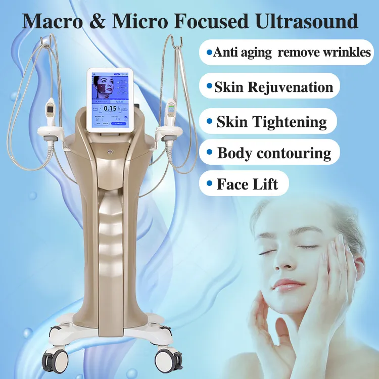 New Technology 9d Hifu Ultrasound 10d Hifu 2 Handle Facial Anti