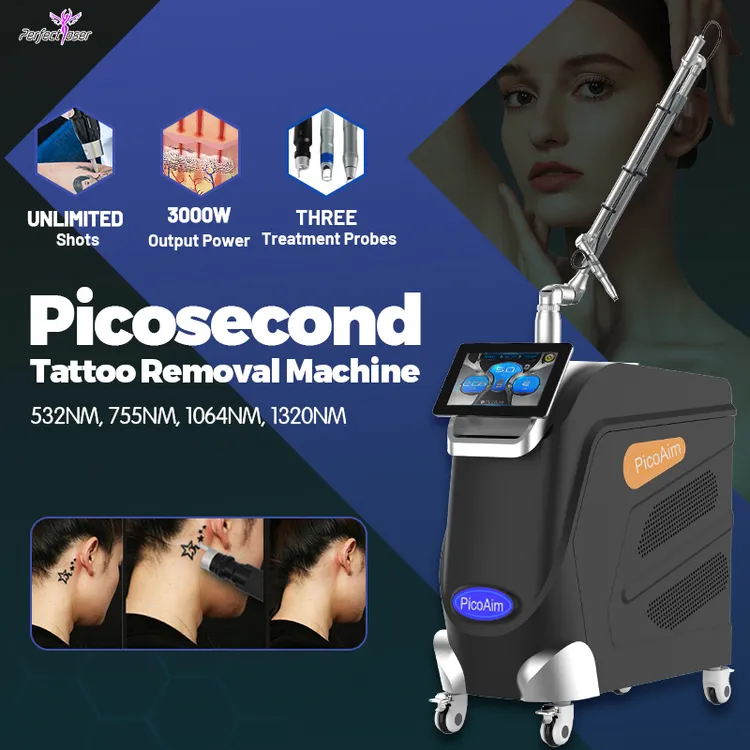 5 Probes Pico Laser Face Picosecond Tattoo Pigment Removal Beauty