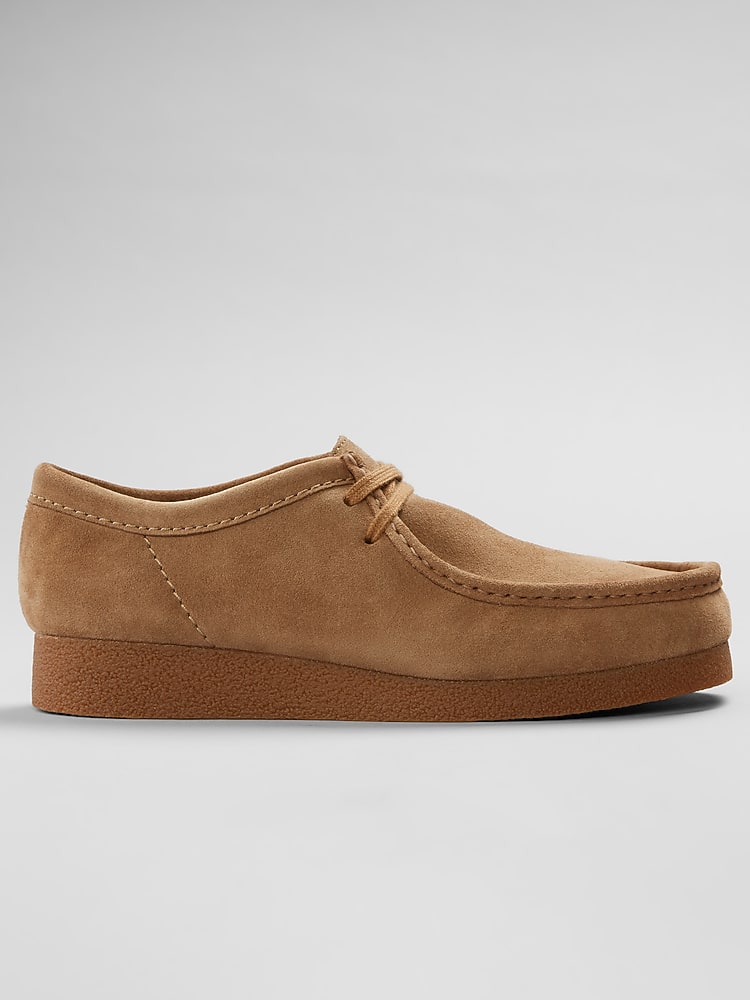 Clarks Wallabee EVO Moc Toe Slip On Shoes, Dark Sand - Brown
