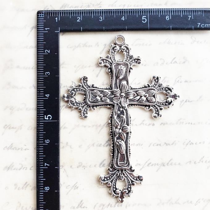 あんこ 十字架（ゴシッククロス）レリーフ彫刻＆ウッドトレイ3点