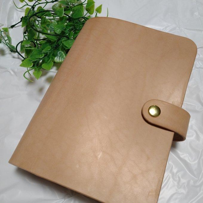 大容量【真鍮と本革のシステム手帳】 A5サイズ レザー ヌメ革 大容量