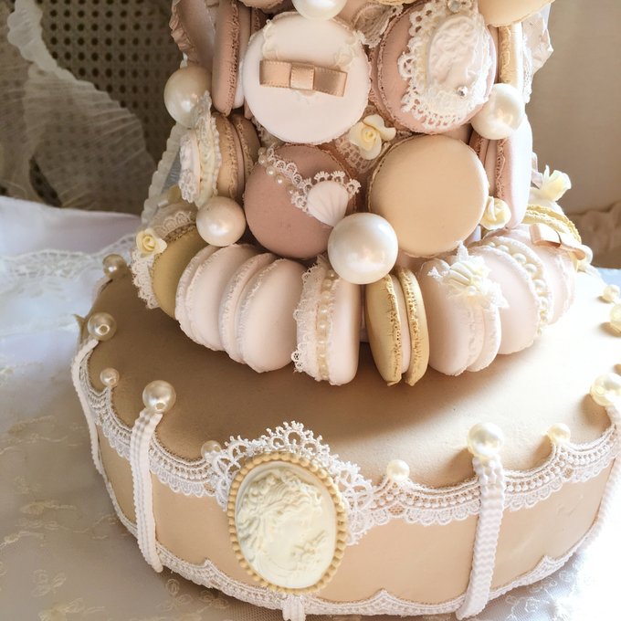 専用】エレガントスタイルの特大サイズのマカロンタワー マカロン