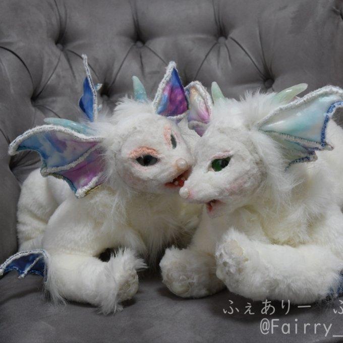 白いドラゴンのアートドール - ふぇありー ふぁーりー | minne byGMO