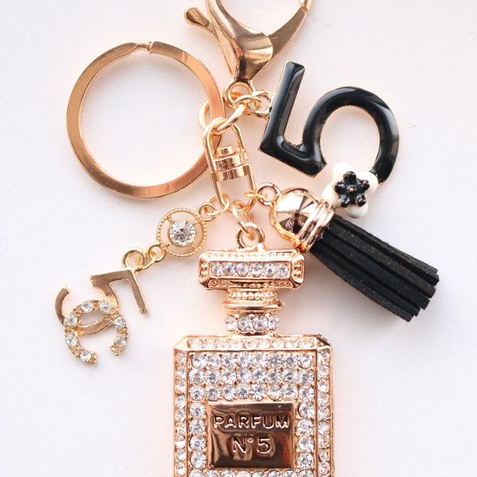 BIGキラキラ 香水瓶 シャネルストーンパフューム キーホルダー