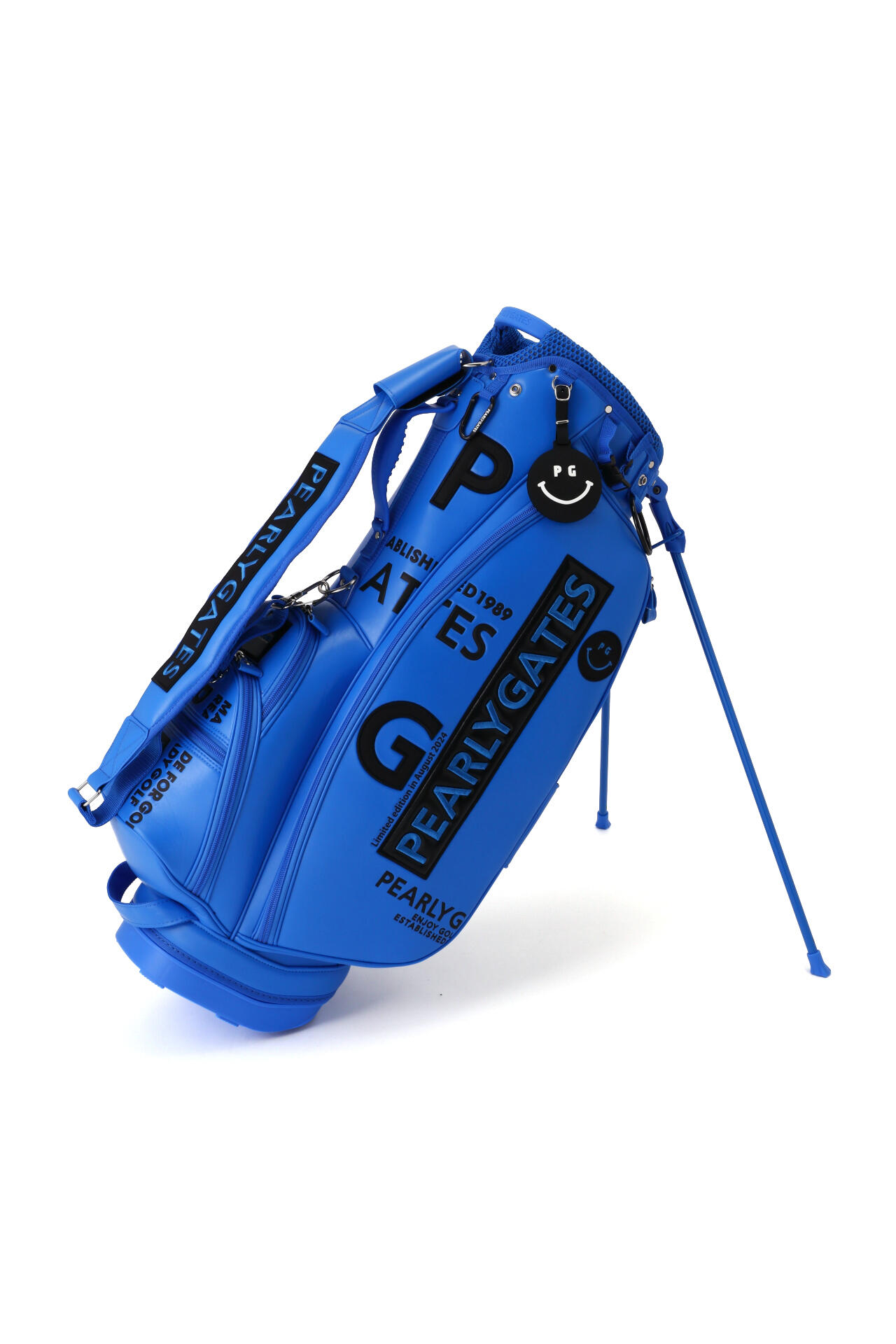 ゆき スタンド式キャディバック ブルーラメライン パターカバー