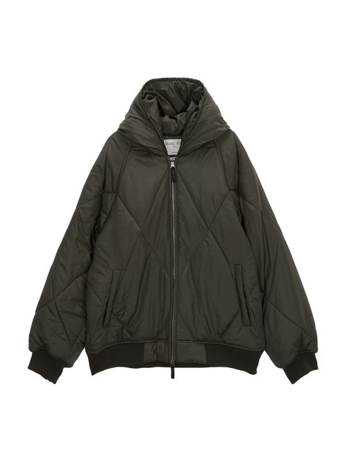 마뗑킴(MATIN KIM) BACK TYPO QUILTING HOOD JUMPER IN KHAKI - 사이즈