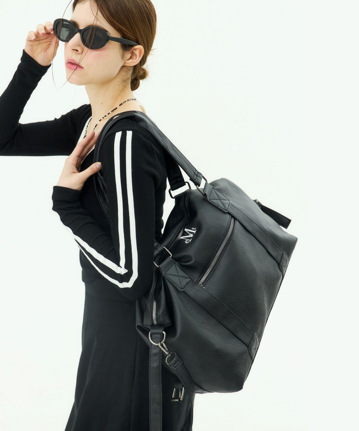 MUSINSA公式 | MUCENT プライムリンクルレザートートバッグ