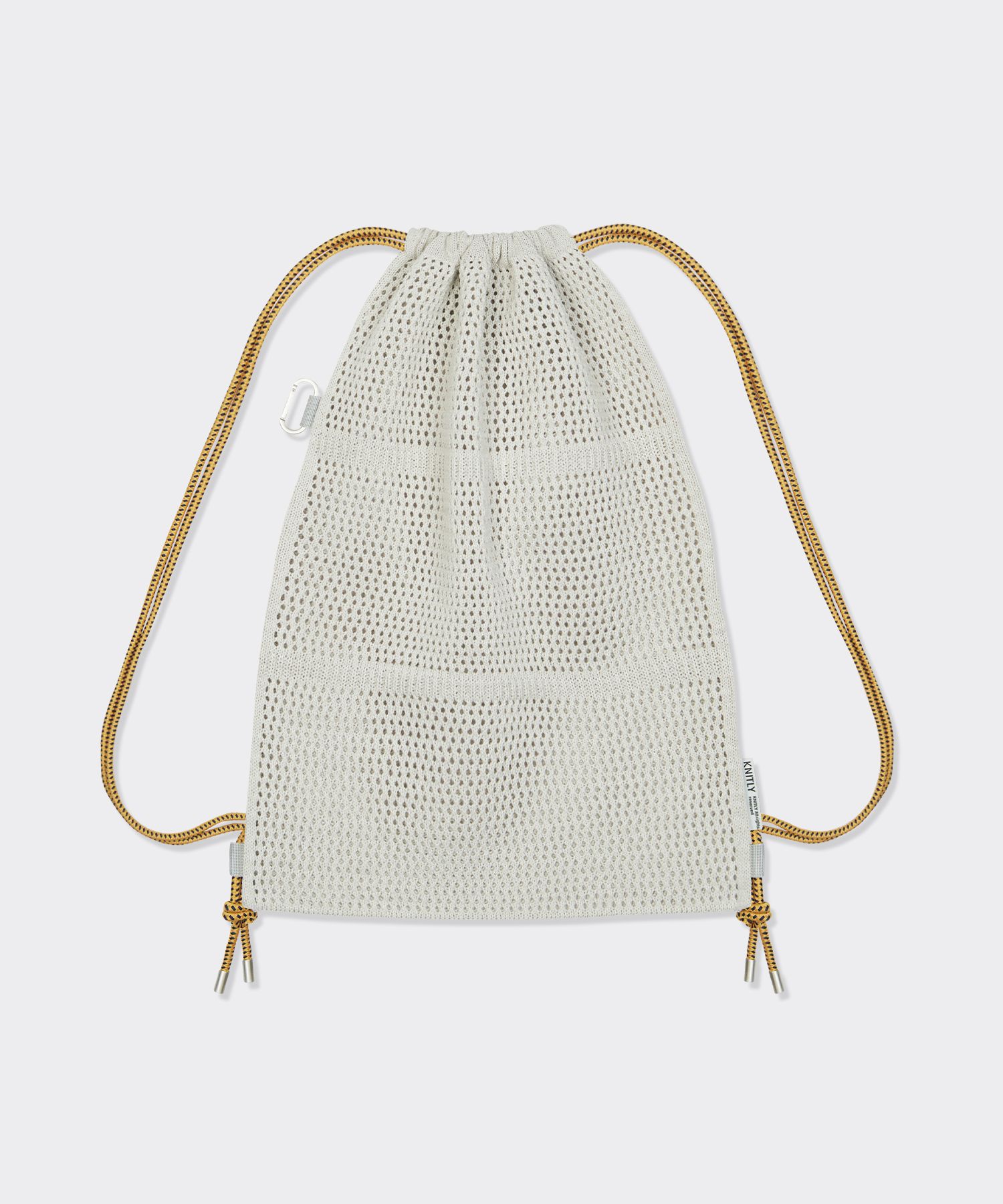 MUSINSA公式 | KNITLY ネットロープニットバックパック_ライトグレー