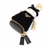 プラダ 2ZD007 その他 ナイロン ブラック AirPodsキャリーストラップ