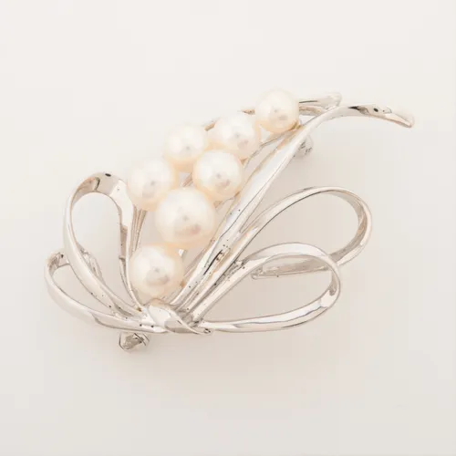 ミキモト パール ブローチ SV 約5.0～6.5mm ABランクの買取実績価格