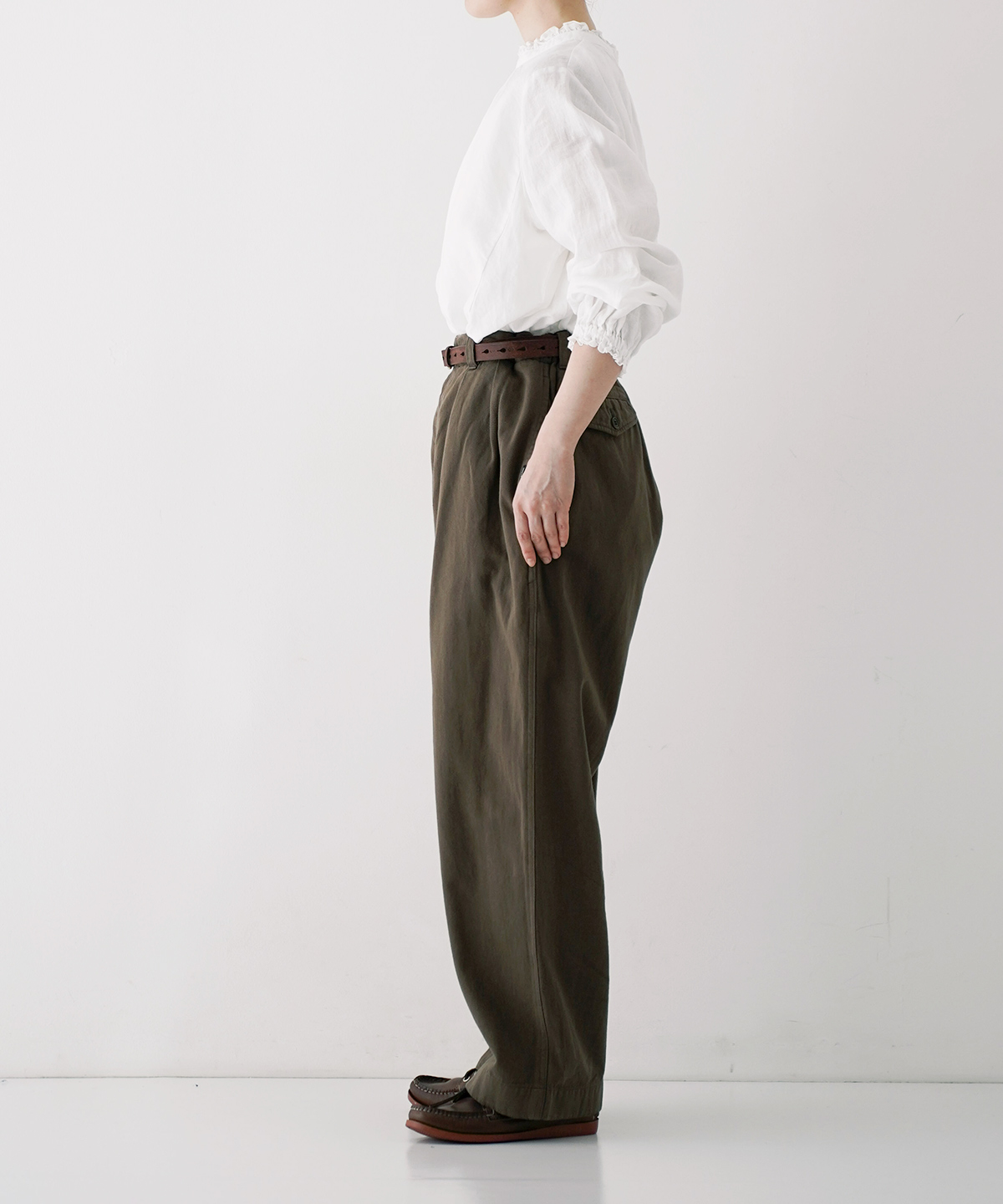 UpcycleLino] BASIC チノ2タックワイドパンツ new color｜nest Robe