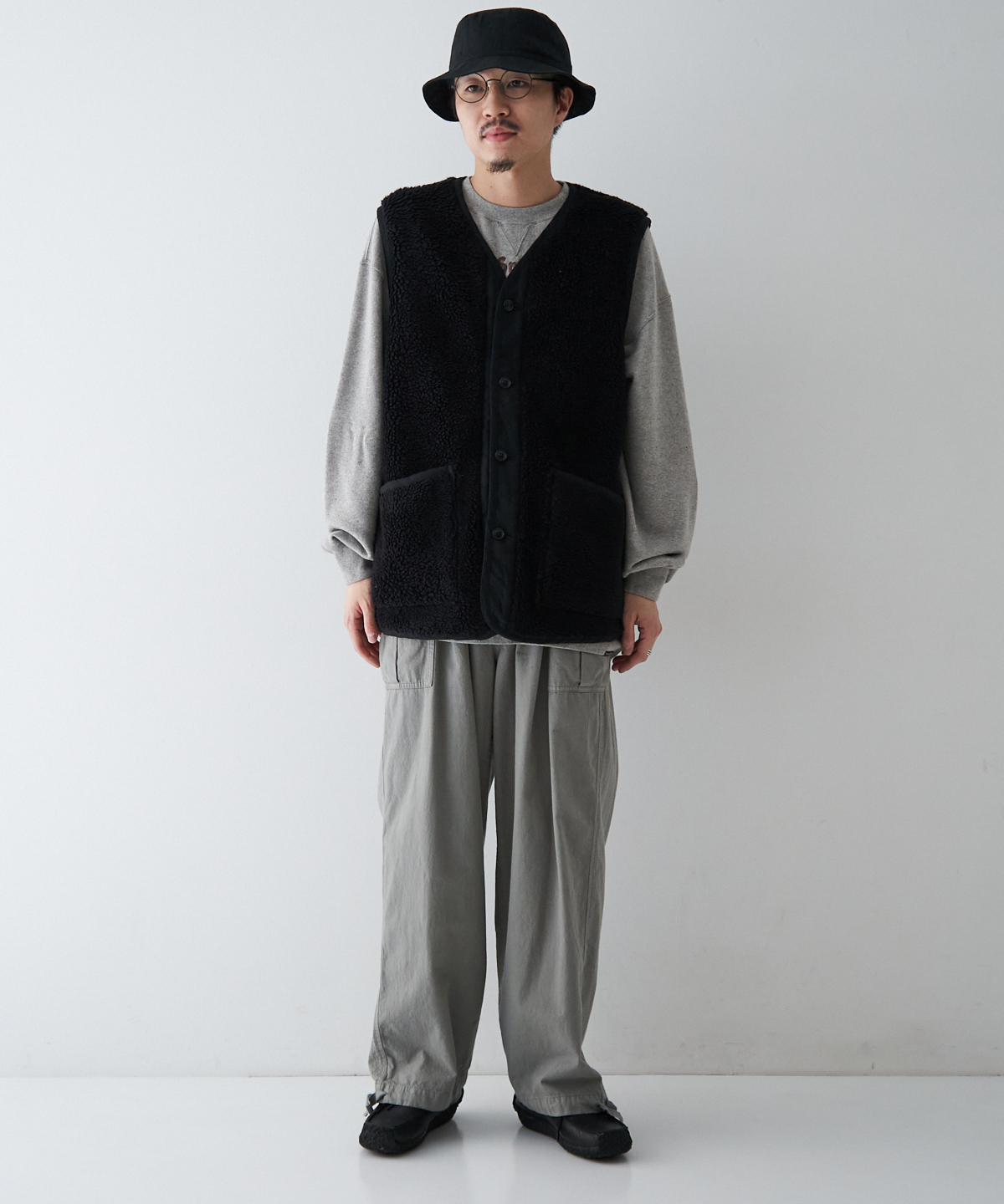 ウールコットン パイルベスト｜nest Robe / CONFECT ONLINE SHOP