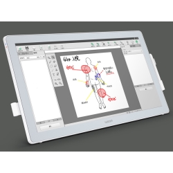ワコム 23.8型液晶ペンタブレット マルチタッチ ホワイト DTH-2452/L0