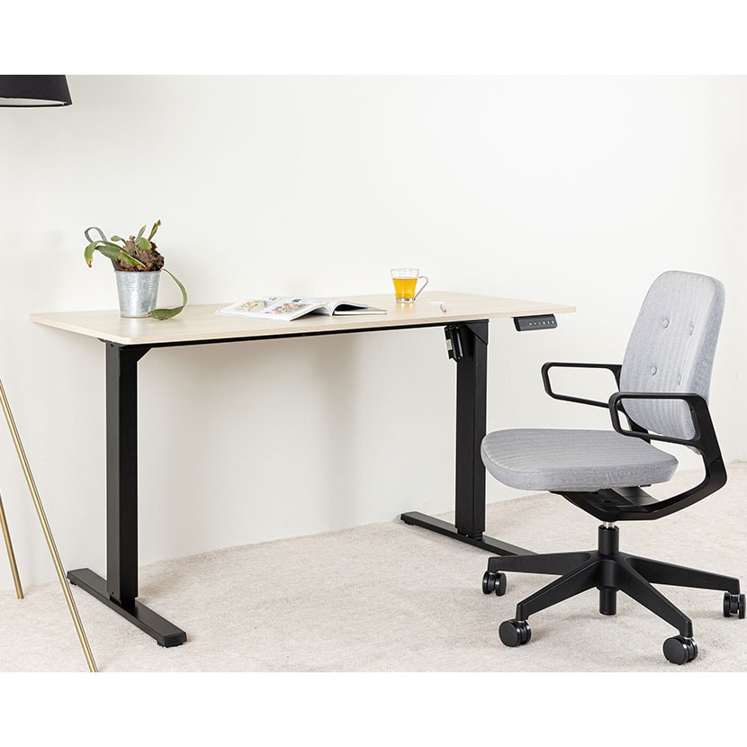 送料無料】 電動昇降デスク 幅1400mm メモリー機能付き 衝突センサー