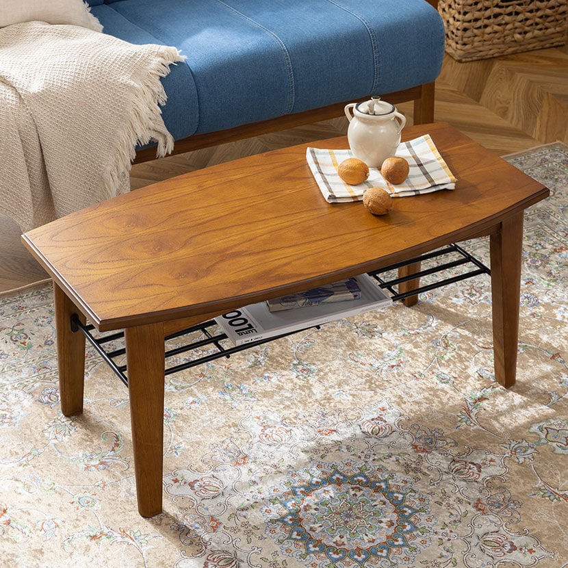 送料無料】 センターテーブル アンティーク風 ローテーブル リビング