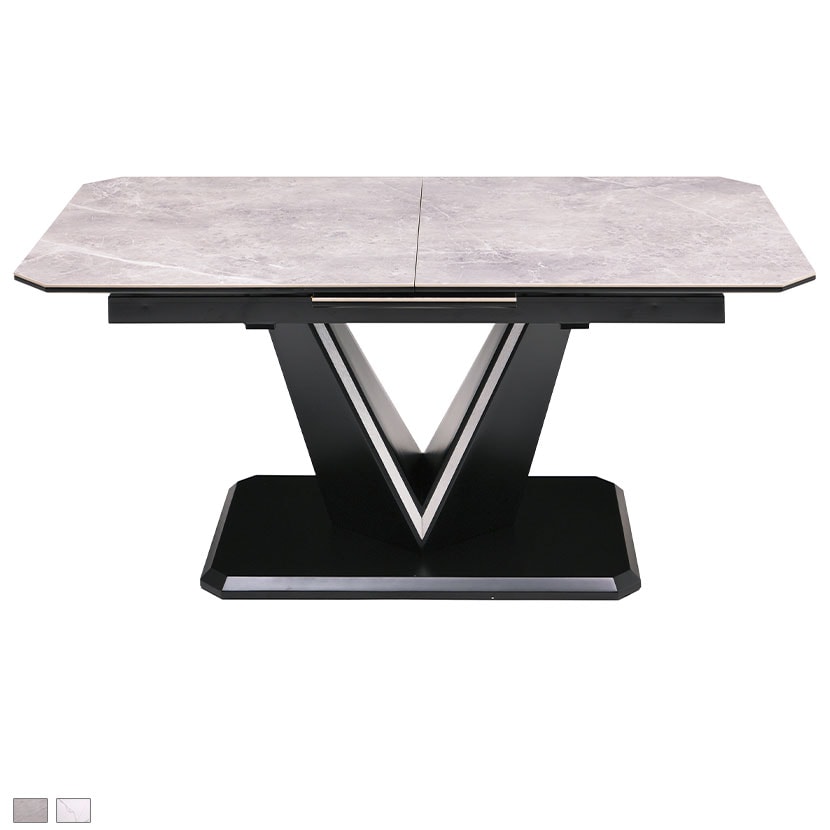 送料無料】 伸長式ダイニングテーブル セラミック天板 食卓テーブル