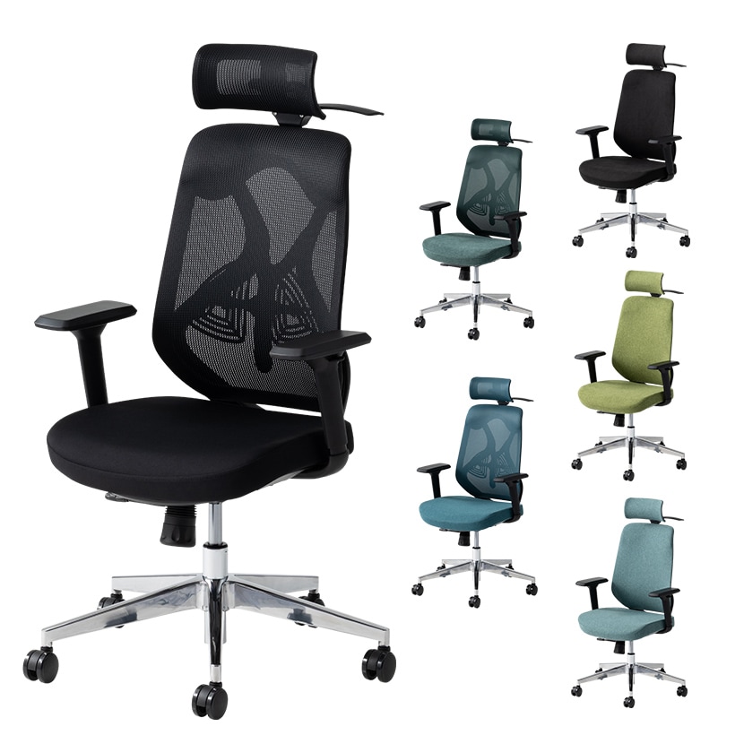 送料無料】 オフィスコム YS-1 人間工学チェア 肘付き 可動肘